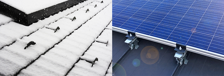 雪止め金具、屋根用太陽光架台のスワロー工業株式会社